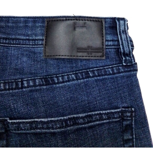 Liver Pool Los Angeles Men's Straight Leg Slim Fit Dark Denim Jeans 33W/32L - Picture 6 of 7